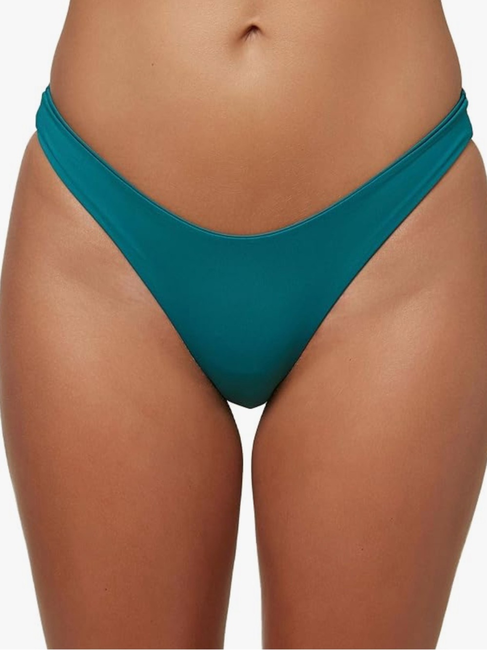 NEW O’Neill Saltwater Solids Teal Cheeky Bikini Bottom Small